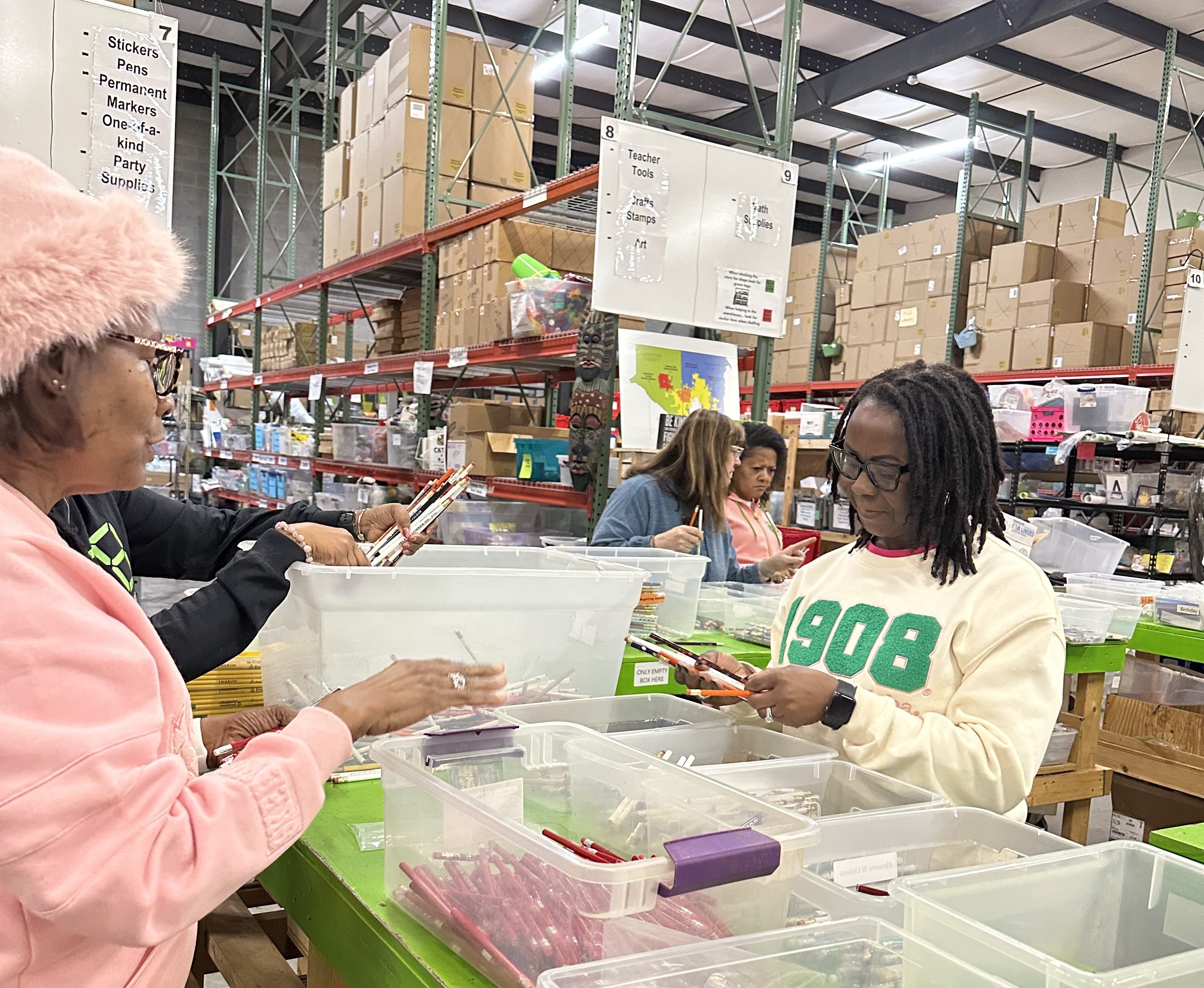 Free-2-Teach School Supply Inventory and Sorting